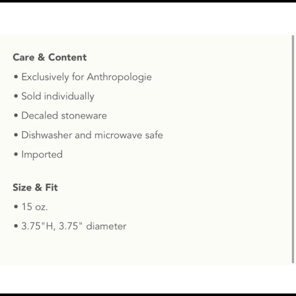 Anthropologie Carole Akins Duke mug NIB - Picture 2 of 3